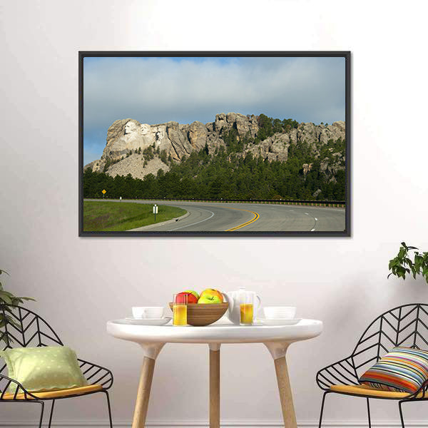 Mount Rushmore In Dakota Canvas Wall Art-5 Horizontal-Gallery Wrap-22" x 12"-Tiaracle
