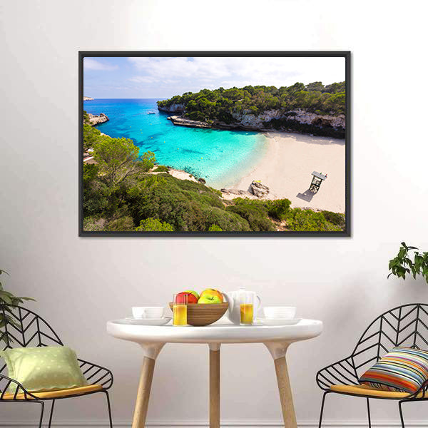 Beach In Mallorca Spain Canvas Wall Art-5 Horizontal-Gallery Wrap-22" x 12"-Tiaracle