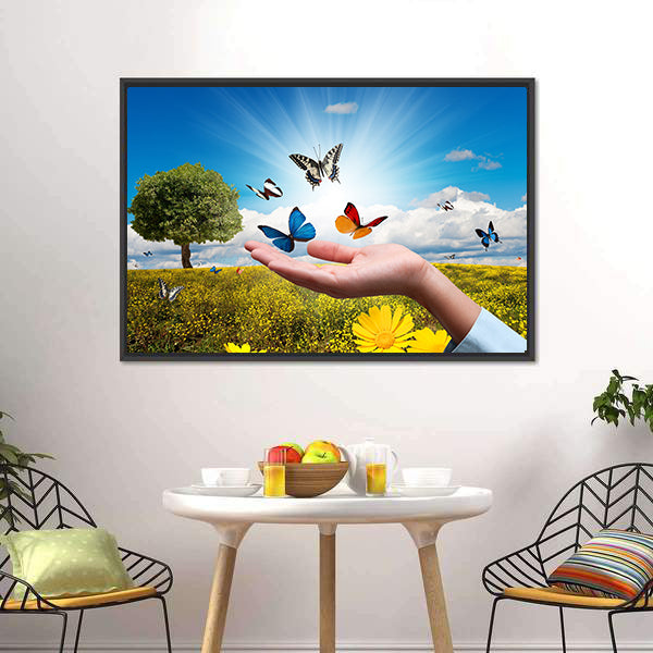 Environmental Protection Concept Canvas Wall Art-5 Horizontal-Gallery Wrap-22" x 12"-Tiaracle