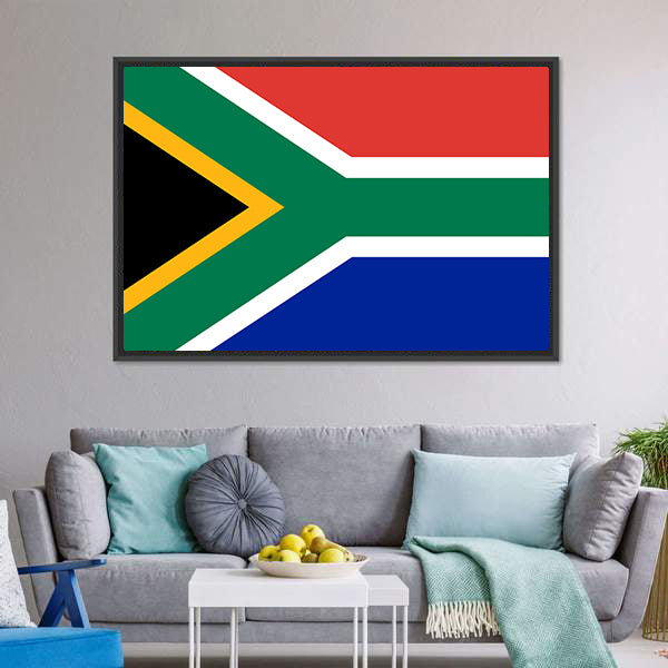 Flag Of South Africa Canvas Wall Art-5 Horizontal-Gallery Wrap-22" x 12"-Tiaracle