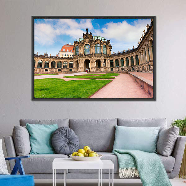 Famous Zwinger Palace Canvas Wall Art-5 Horizontal-Gallery Wrap-22" x 12"-Tiaracle