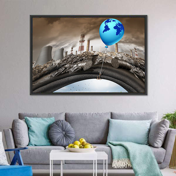 Concept of Climate Change and Hope Canvas Wall Art