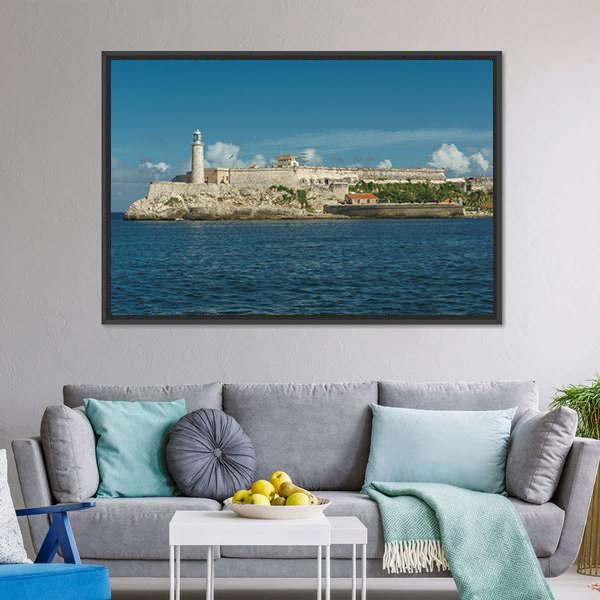 Castillo del Morro In Havana Cuba Canvas Wall Art-3 Horizontal-Gallery Wrap-25" x 16"-Tiaracle