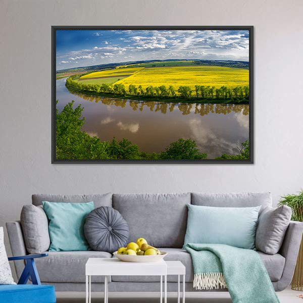 Dniester River Valley Canvas Wall Art