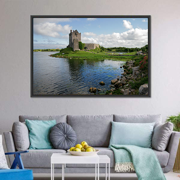 Dunguaire Castle Canvas Wall Art-5 Horizontal-Gallery Wrap-22" x 12"-Tiaracle