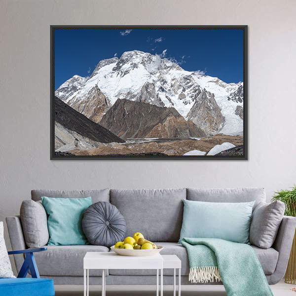 K2 Trek Mountain Landscape Canvas Wall Art