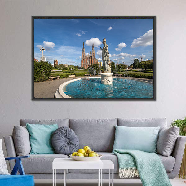 La Plata Cathedral, Argentina Canvas Wall Art