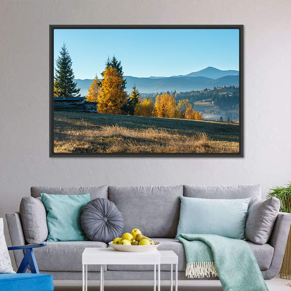 Morning in the Carpathian Mountains Canvas Wall Art