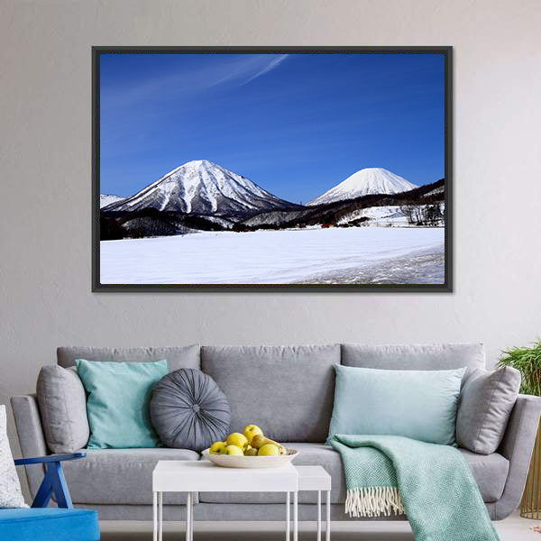 Kimobetsu Town In Winter Canvas Wall Art-3 Horizontal-Gallery Wrap-25" x 16"-Tiaracle