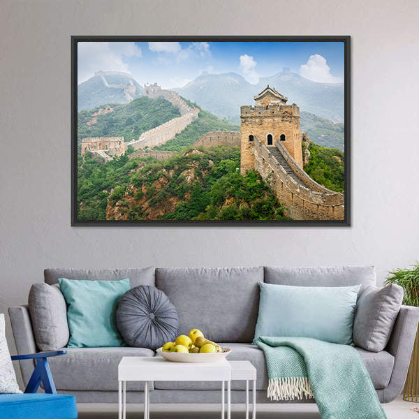 Great of China, Beijing Winding Stone Path Canvas Wall Art