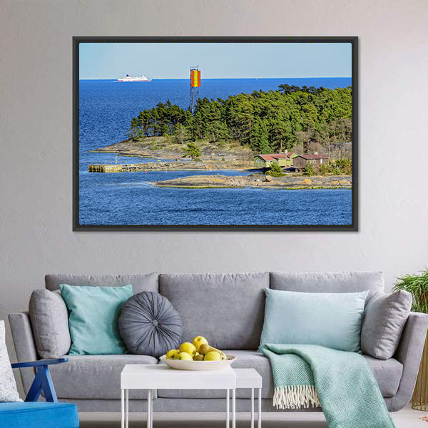 Kyto Island Lighthouse, Finland Canvas Wall Art