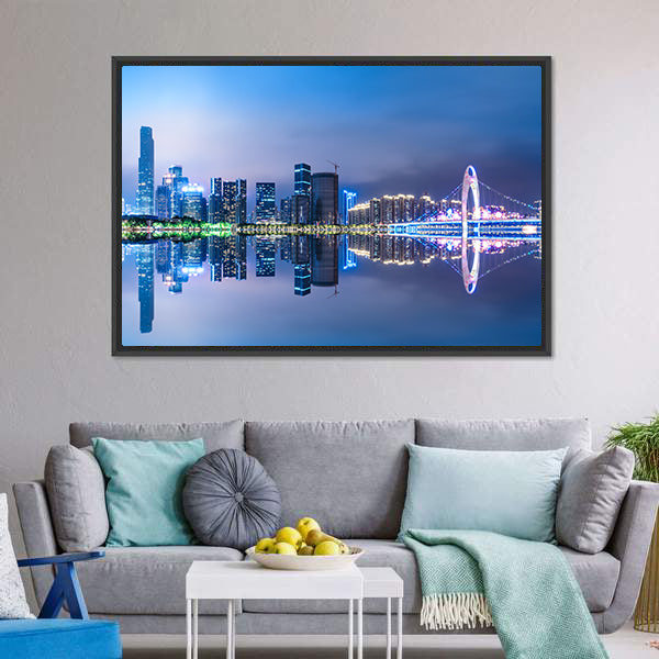 Guangzhou City Skyline Canvas Wall Art