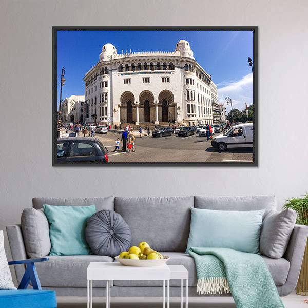La Grande Poste in Algiers Canvas Wall Art