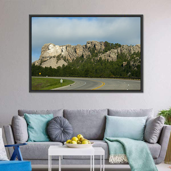 Mount Rushmore In Dakota Canvas Wall Art-5 Horizontal-Gallery Wrap-22" x 12"-Tiaracle