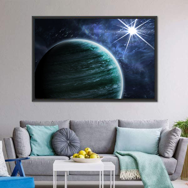 Big Gassy Planet Canvas Wall Art-3 Horizontal-Gallery Wrap-25" x 16"-Tiaracle