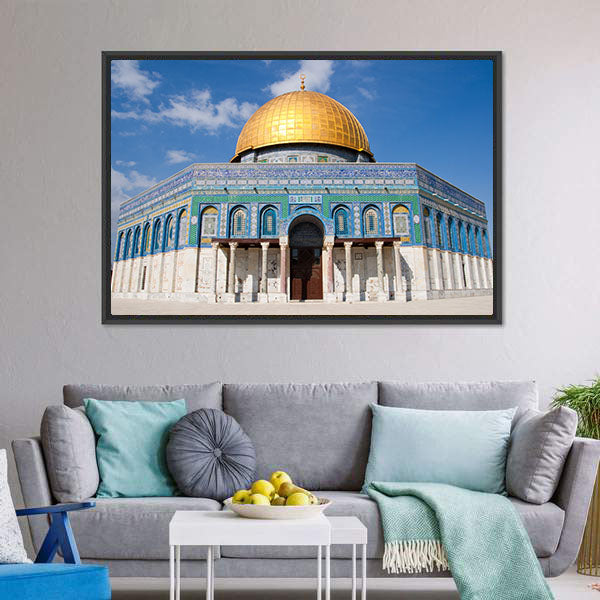 Jerusalem Day View Canvas Wall Art-5 Horizontal-Gallery Wrap-22&quot; x 12&quot;-Tiaracle