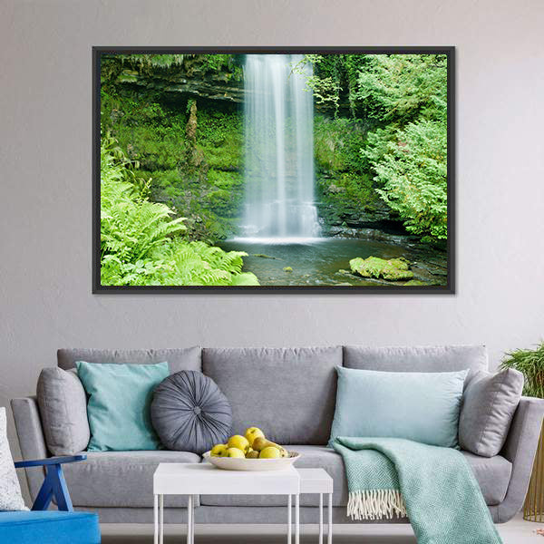 Glencar Waterfall, Ireland Canvas Wall Art