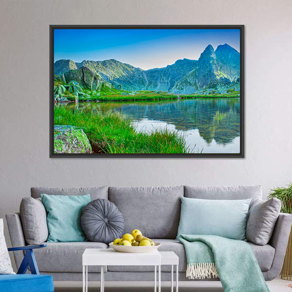 Retezat Mountain Lake Canvas Wall Art