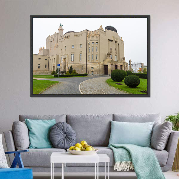 Nouveau Facade Of State Theater Canvas Wall Art-3 Horizontal-Gallery Wrap-25" x 16"-Tiaracle