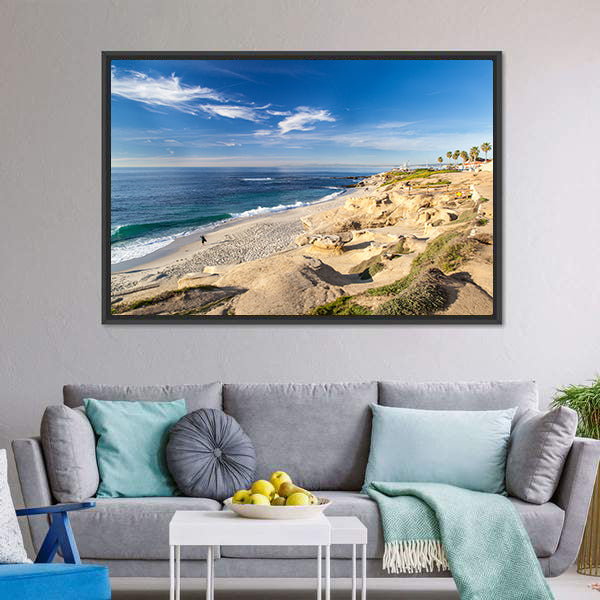 La Jolla Cove Beach California Canvas Wall Art