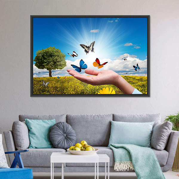 Environmental Protection Concept Canvas Wall Art-5 Horizontal-Gallery Wrap-22" x 12"-Tiaracle