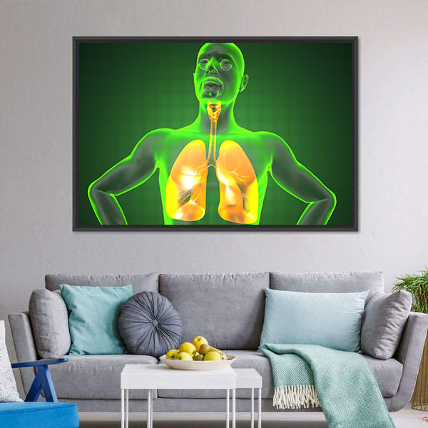 Human Chest Radiography Canvas Wall Art