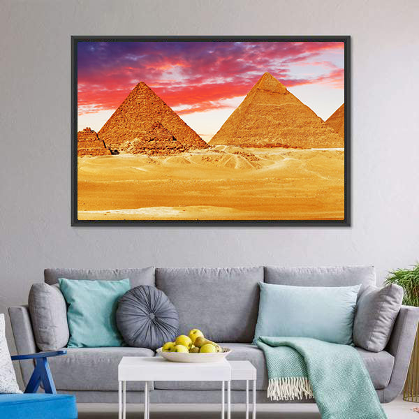 Egyptian Pyramids Canvas Wall Art