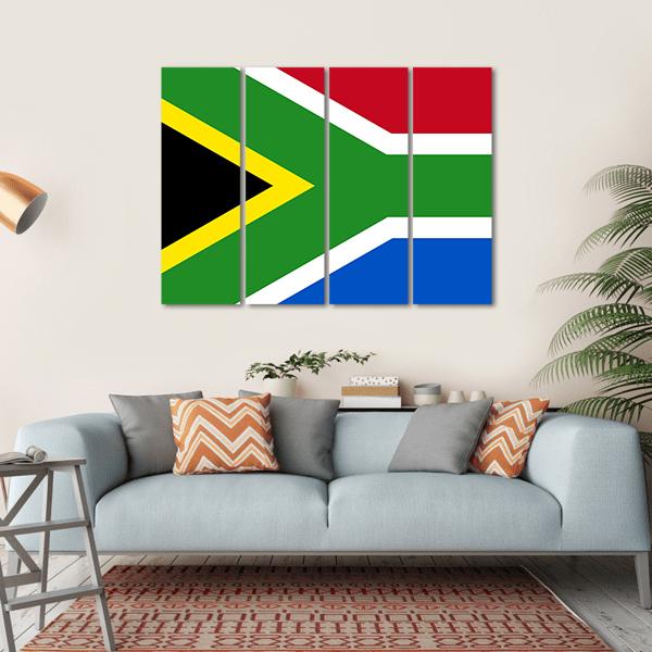South-African Republic Flag Canvas Wall Art-4 Horizontal-Gallery Wrap-34" x 24"-Tiaracle