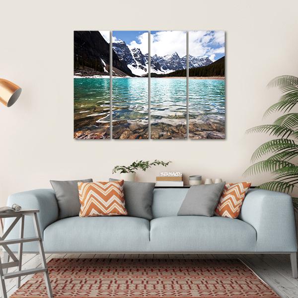 Lake In Canada Canvas Wall Art-4 Horizontal-Gallery Wrap-34" x 24"-Tiaracle