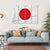 Japan Flag Canvas Wall Art-4 Horizontal-Gallery Wrap-34" x 24"-Tiaracle