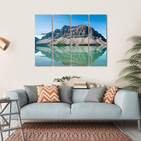 Bow Lake Canada Canvas Wall Art-4 Horizontal-Gallery Wrap-34" x 24"-Tiaracle