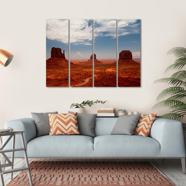 Monument Valley Utah Canvas Wall Art-1 Piece-Gallery Wrap-36" x 24"-Tiaracle