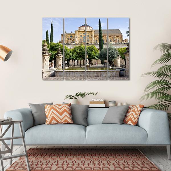 Cathedral Mosque Cordoba Canvas Wall Art-1 Piece-Gallery Wrap-36" x 24"-Tiaracle
