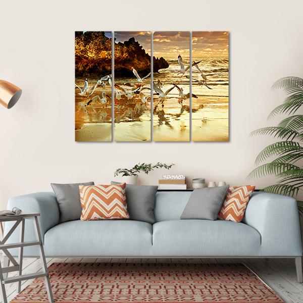 Two Rocks Perth Western Australia Canvas Wall Art-4 Horizontal-Gallery Wrap-34" x 24"-Tiaracle