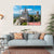 Tibidabo Church On Mountain Canvas Wall Art-1 Piece-Gallery Wrap-36" x 24"-Tiaracle