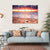 Glorious Sunset Up The Surf Canvas Wall Art-4 Horizontal-Gallery Wrap-34" x 24"-Tiaracle