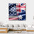 USA And Australia Flag Canvas Wall Art-4 Square-Gallery Wrap-17" x 17"-Tiaracle