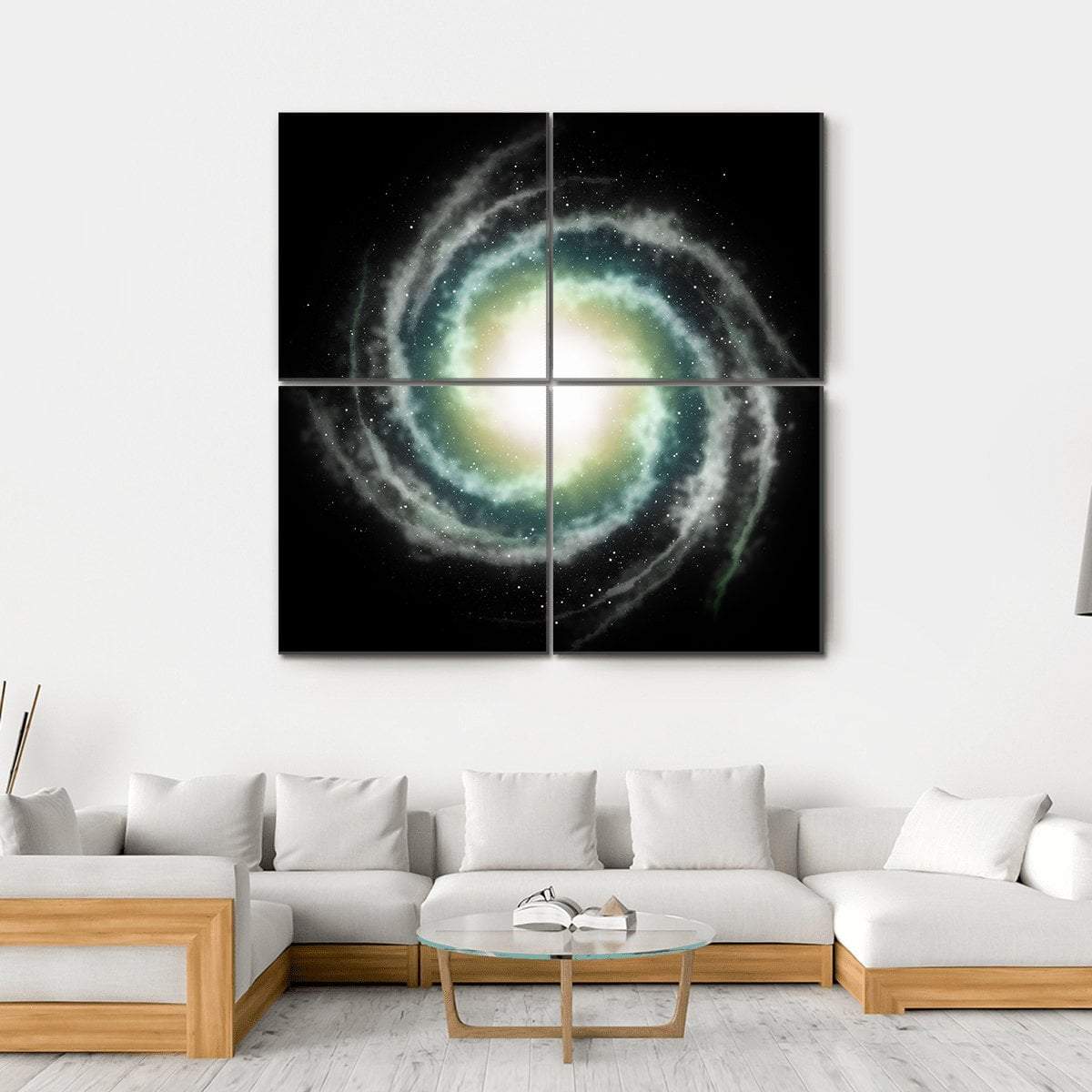 Nebula In Sky Canvas Wall Art-4 Square-Gallery Wrap-17" x 17"-Tiaracle