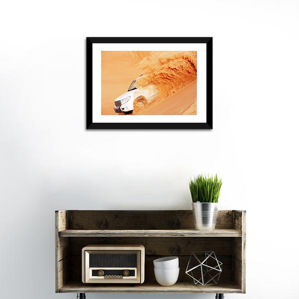 4*4 In Arabian Desert Canvas Wall Art-1 Piece-Framed Print-20" x 16"-Tiaracle