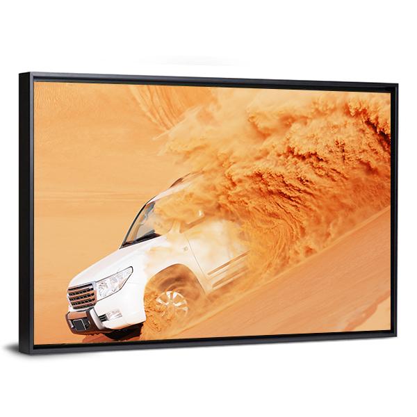 4*4 In Arabian Desert Canvas Wall Art-3 Horizontal-Gallery Wrap-25" x 16"-Tiaracle