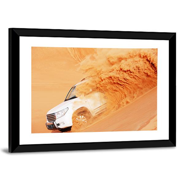 4*4 In Arabian Desert Canvas Wall Art-3 Horizontal-Gallery Wrap-25" x 16"-Tiaracle