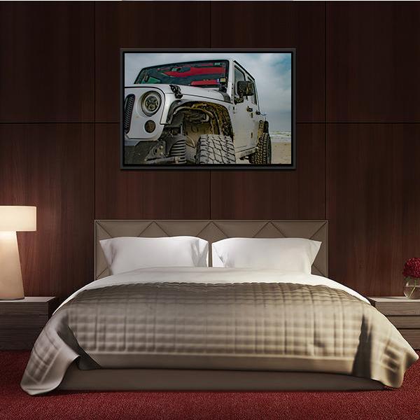 4x4 Jeep Vertical Canvas Wall Art-3 Vertical-Gallery Wrap-12" x 25"-Tiaracle