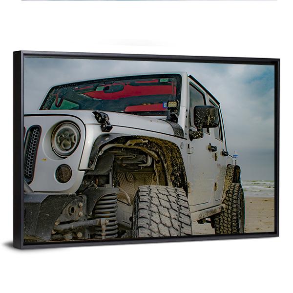 4x4 Jeep Vertical Canvas Wall Art-3 Vertical-Gallery Wrap-12" x 25"-Tiaracle