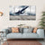 Military Airplane Taking Off Canvas Wall Art-5 Horizontal-Gallery Wrap-22" x 12"-Tiaracle