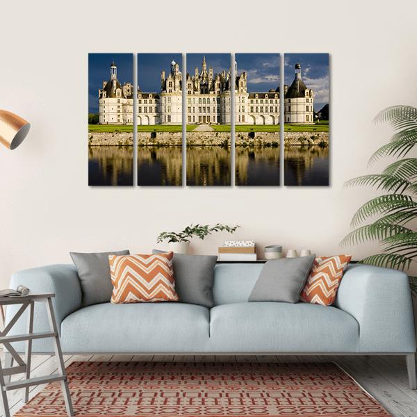 Chambord Castle Canvas Wall Art-5 Horizontal-Gallery Wrap-22" x 12"-Tiaracle