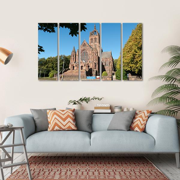 Thomas Coats Memorial Church Canvas Wall Art-5 Horizontal-Gallery Wrap-22" x 12"-Tiaracle