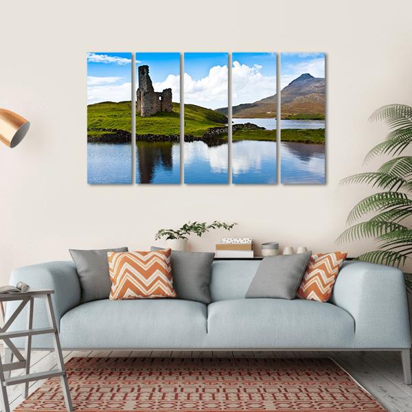 Path To A Ruiner Of Scottish Caste Canvas Wall Art-5 Horizontal-Gallery Wrap-22" x 12"-Tiaracle