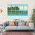 Illustration Of A River Canvas Wall Art-5 Horizontal-Gallery Wrap-22" x 12"-Tiaracle