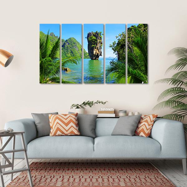James Bond Island Canvas Wall Art-5 Horizontal-Gallery Wrap-22" x 12"-Tiaracle