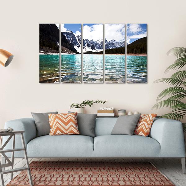 Lake In Canada Canvas Wall Art-5 Horizontal-Gallery Wrap-22" x 12"-Tiaracle